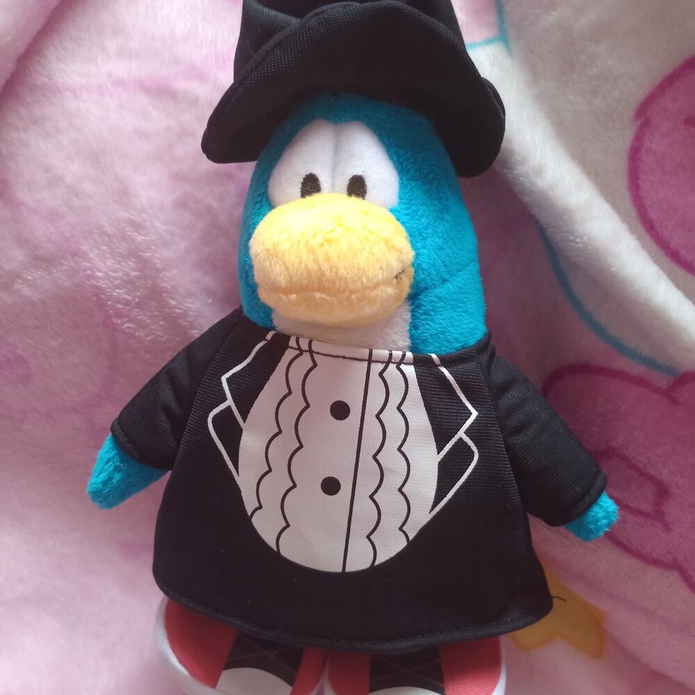 Club Penguin Tuxedo Plush Y2K